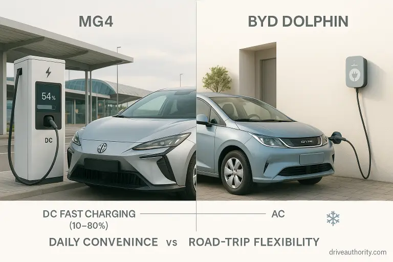 5. Charging Performance MG4 vs BYD Dolphin