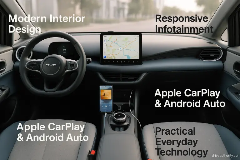 6. BYD Dolphin Review Interior Quality, Technology & Infotainment