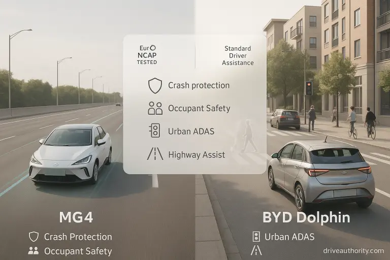 8. Safety & Driver Assistance MG4 vs BYD Dolphin