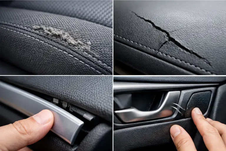 Build quality issues in Chinese EVs including worn interior materials and loose trim pieces