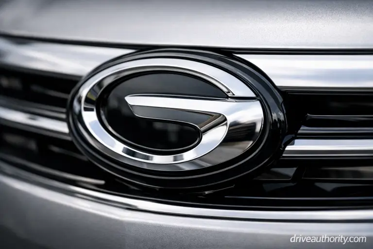 GAC Motor logo on Trumpchi vehicle - independent Chinese automaker brand