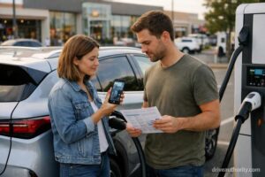 Chinese EV buyers evaluating public charging infrastructure and network compatibility for daily use

