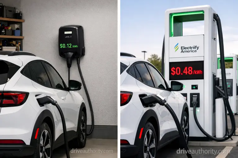 Home charging vs public charging cost comparison for first time EV buyers
