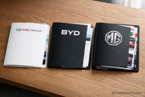 GAC Group compared to BYD and MG brand availability documentation difference
