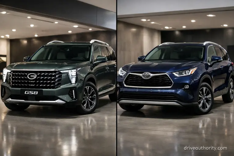 Is GAC made by Toyota - GAC Trumpchi GS8 and Toyota Highlander side by side comparison