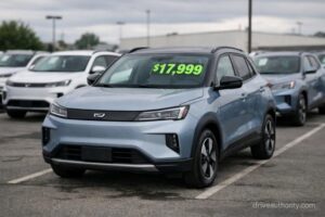 Chinese EV depreciation impact in dealership inventory lot