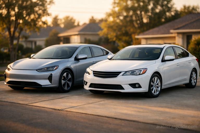 electric car vs gas car ownership cost comparison scene