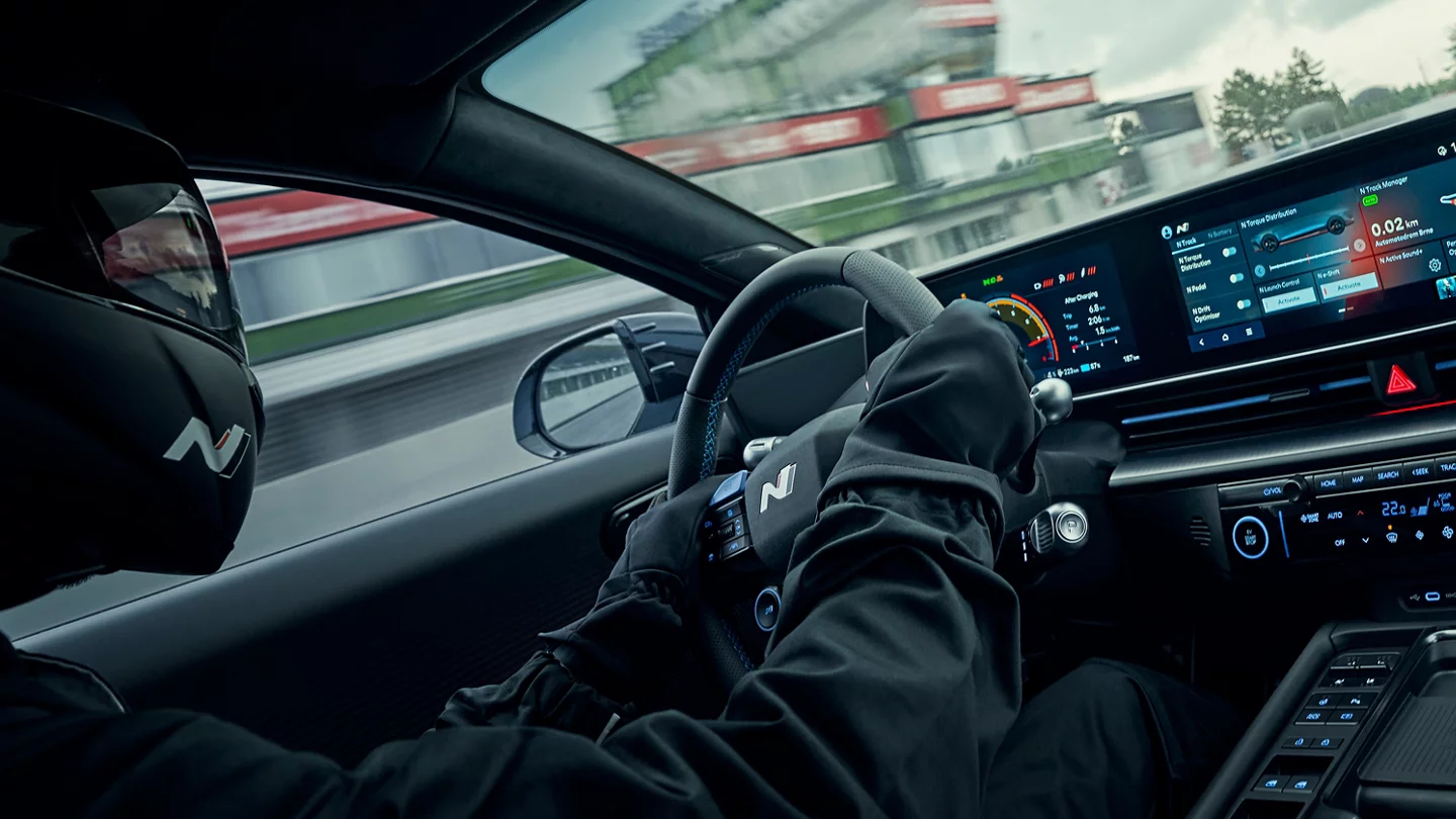 2026 Hyundai Ioniq 6 front three-quarter view — 361 miles EPA range, best in class efficiency