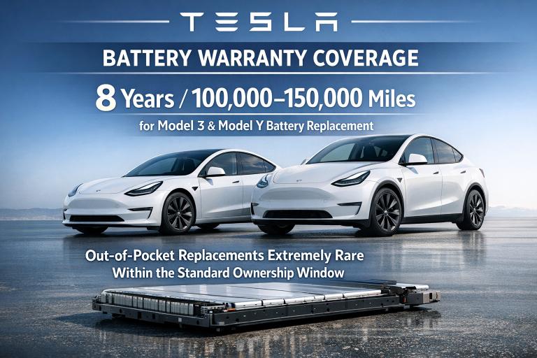 Tesla Model 3 and Model Y battery pack — replacement cost and warranty coverage 2026