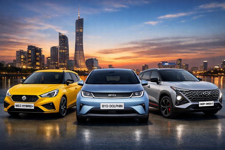 MG3 Hybrid Plus, BYD Dolphin, and Chery Omoda 5 — best Chinese budget cars under $20,000 in 2026