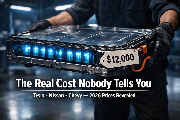 EV Battery Replacement Cost 2026 — Tesla, Nissan, Chevy
