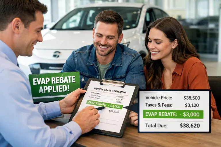 How to claim the EVAP rebate at a Canadian dealership — 5-step process for the $5,000 federal EV incentive