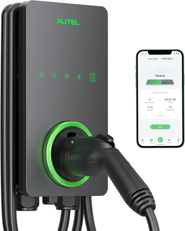 Autel MaxiCharger Level 2 home EV charging station with 25-foot cable