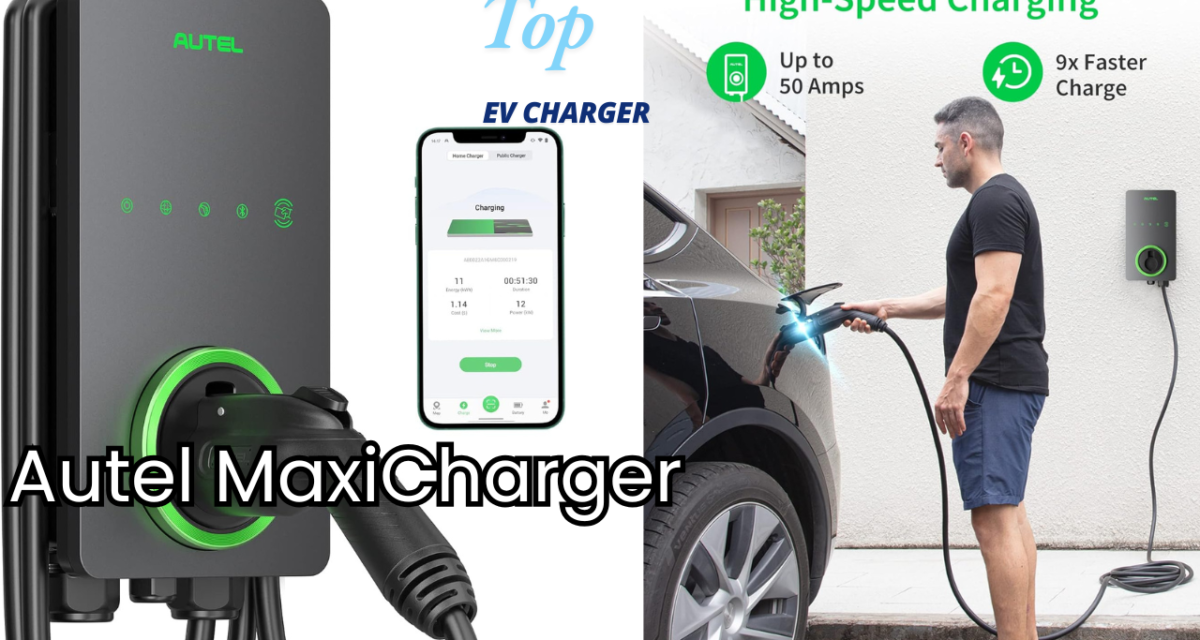 Best home EV charger 2026 — homeowner with Level 2 charger in garage showing fully charged electric car, saving money on public charging costs