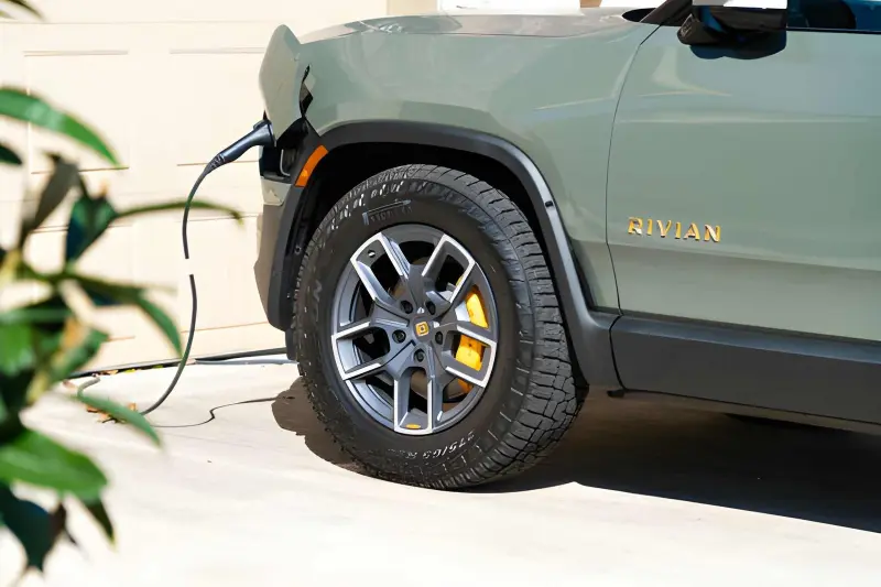 Rivian R1T electric truck showcasing the platform that will adopt next gen EV steering technology